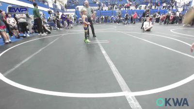 52 lbs Round Of 16 - Xayden Phillips, Chickasha Youth Wrestling vs Jaxon Ditmore, Team Tulsa Wrestling Club