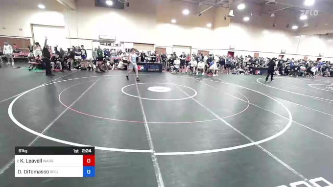 61 kg Cons 32 #1 - Kyrel Leavell, Warren Wrestling Academy vs Dominic ...