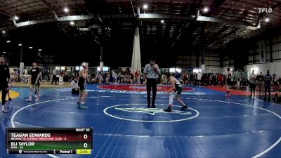 95 lbs Round 4 (6 Team) - Eli Taylor, RAW vs Teagan Edwards, BELIEVE TO ACHIEVE WRESTLING CLUB