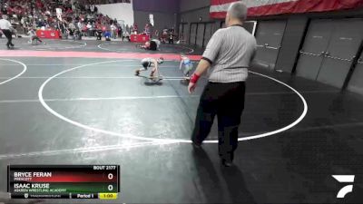 67 lbs Champ. Round 2 - Bryce Feran, Prescott vs Isaac Kruse, Askren Wrestling Academy