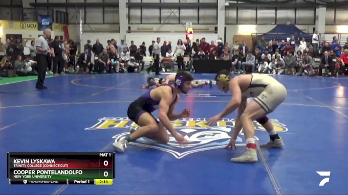 165 lbs Semifinal - Kevin Lyskawa, Trinity College (Connecticut) vs Cooper  Pontelandolfo, New York University