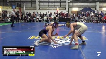 165 lbs Semifinal - Kevin Lyskawa, Trinity College (Connecticut) vs Cooper Pontelandolfo, New York University
