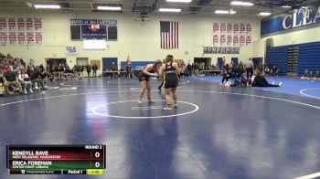 JV-12 lbs Round 2 - Erica Foreman, Center Point-Urbana vs Kendyll Rave, West Delaware, Manchester