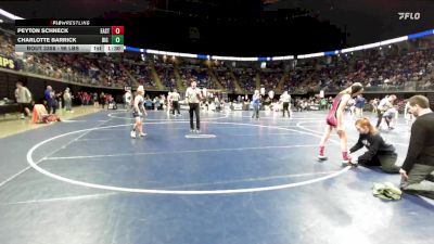 96 lbs Round Of 16 - Peyton Schneck, East Penn vs Charlotte Barrick, Big Spring