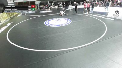 110 lbs Quarters - James Hin, Dethrone Wrestling Club vs Braden Dugan, Driller Wrestling Club