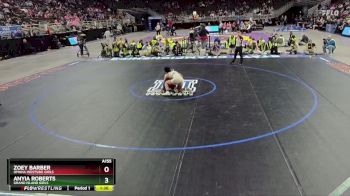 1st Place Match - Zoey Barber, Omaha Westside Girls vs Anyia Roberts, Grand Island Girls