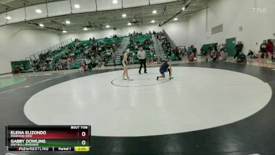 135 lbs Quarterfinal - Gabby Dowling, Greybull/Riverside vs Elena Elizondo, Mountain View