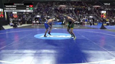 285 lbs Champ. Round 2 - Nick Franco, SUNY Brockport vs Walter West, Luther