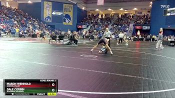 120 lbs Cons. Round 2 - Mason Wenhold, Saucon Valley vs Dale Corbin, Wyoming Seminary