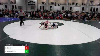 106 lbs Semifinal - Lawson Giove, Whitman-Hanson vs Jack Sabatelli, Tollgate