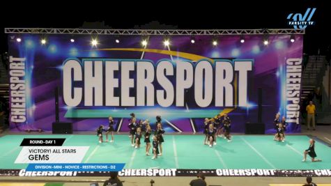 Victory! All Stars - Gems [2024 L1 Mini - Novice - Restrictions - D2 Day 1] 2024 CHEERSPORT Charlotte Classic