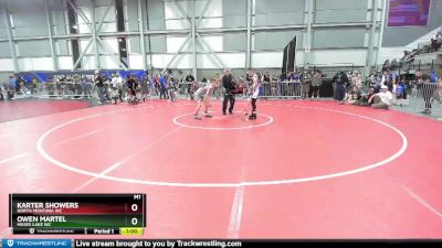 120 lbs Cons. Round 2 - Karter Showers, North Montana WC vs Owen Martel, Moses Lake WC