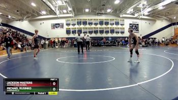 120 lbs Cons. Round 3 - Michael Rusinko, Strongsville vs Jackson Masters, Alliance High School