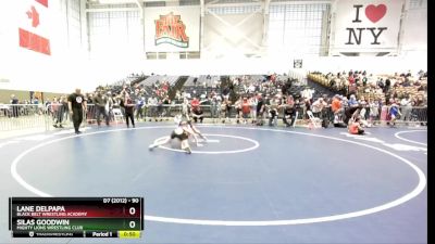 90 lbs Cons. Round 3 - Silas Goodwin, Mighty Lions Wrestling Club vs Lane DelPapa, Black Belt Wrestling Academy