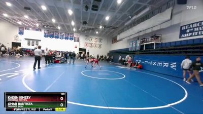 138 lbs Cons. Semi - Kaden Kimzey, Cheyenne Central vs Omar Bautista, Thunder Basin