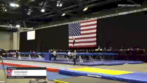 Emma Speck - Tumbling, Midwest Training - 2021 USA Gymnastics Championships