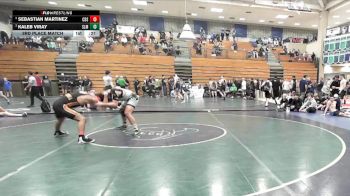 165 lbs 3rd Place Match - Sebastian Martinez, Corona Del Sol vs Kaleb Viray, Slam Academy