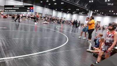 92 lbs Round 1 (10 Team) - Aubreigh Chavez, Georgia United vs Ella Robbins, Oklahoma Mafia