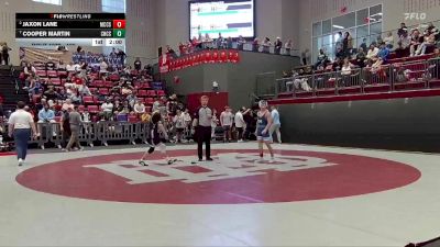 126 lbs Quarterfinal - Cooper Martin, Chattanooga Christian School vs Jaxon Lane, McCallie School