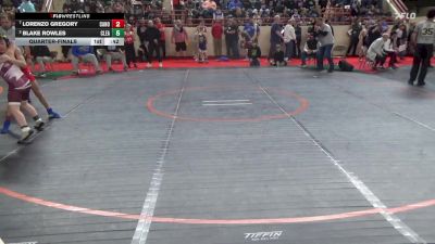 95_B lbs Quarterfinal - Lorenzo Gregory, Canon-McMillan vs Blake Rowles, Clearfield