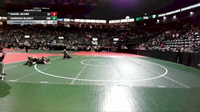 100 lbs Champ. Round 2 - Jameson Blakey, CRW3 vs Daniel Silver, GFF3