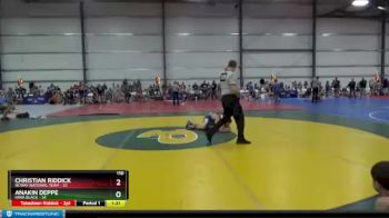 110 lbs Round 3 - Anakin Deppe, Iowa Black vs Christian Riddick, NCWAY National Team
