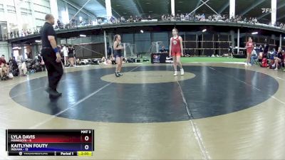 108 lbs Round 3 (4 Team) - Lyla Davis, Minnesota vs Kaitlynn Fouty, Indiana