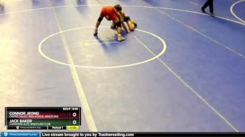 106 lbs Quarterfinal - Jack Baker, Livermore Elite Wrestling Club vs Connor Jeong, Castro Valley HIgh School Wrestling