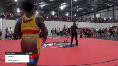 86 kg Consolation - De'Alcapon Veazy, Black Fox Wrestling Academy vs Tate Naaktgeboren, Cyclone Regional Training Center C-RTC