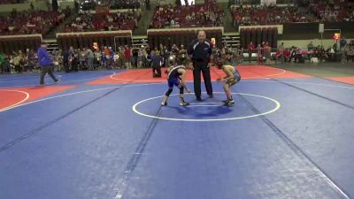 62 lbs Champ. Round 2 - Jayden Gillett, Powell Wrestling Club vs Tucker Loomis, Butte Wrestling Club