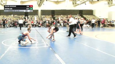 134-H lbs Consi Of 16 #1 - Talon Shugar, Lenape vs Gavin Lee, Gloucester City