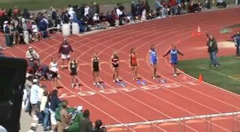 girls 100 hurdles heat 3 (false start)