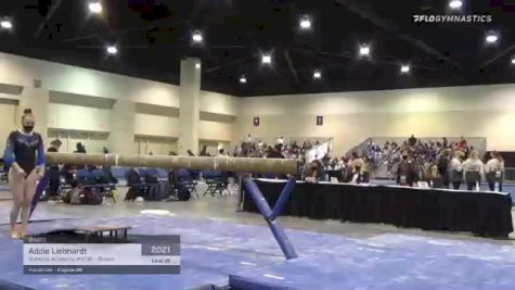 Addie Liebhardt - Beam, National Academy #1238 - Brown - 2021 USA Gymnastics Development Program National Championships