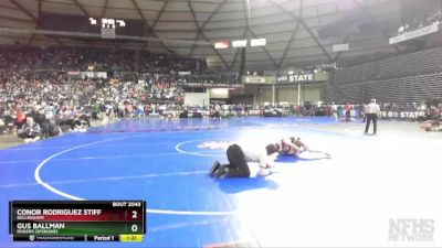 2A 138 lbs Champ. Round 1 - Conor Rodriguez Stiff, Bellingham vs Gus Ballman, Rogers (Spokane)