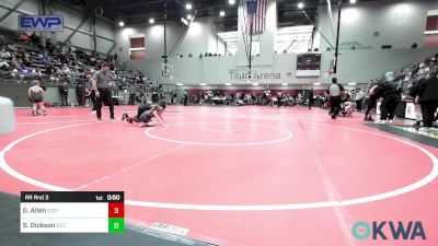 64 lbs Rr Rnd 3 - Greyson Allen, ICEFIGHTER U vs Seara Dickson, Owasso Takedown Club