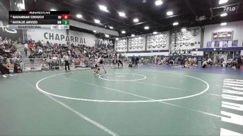 120 lbs Quarterfinal - Savannah Crouch, Murrieta Valley vs Natalie Arvizo, Murrieta Mesa
