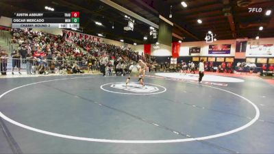113 lbs Champ. Round 2 - Justin Asbury, Trabuco Hills vs Oscar Mercado, Montclair