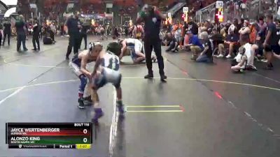 69 lbs Cons. Semi - Alonzo King, South Haven WC vs Jayce Wertenberger, Dundee WC