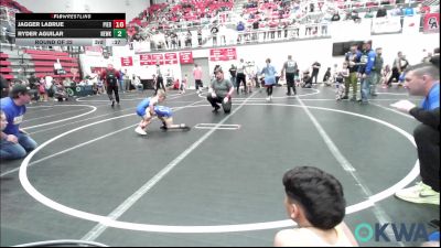 46 lbs Round Of 16 - Caleb Carraway, Rough Riders vs Arlo Shattuck, Harrah Little League Wrestling