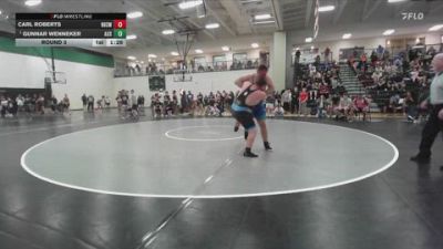 285 lbs Round 3 - Gunnar Wenneker, Auxvasse vs Carl Roberts, Raymore-Peculiar High School W