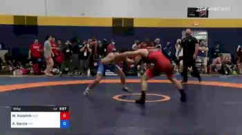 65 kg Round Of 32 - Matthew Kolodzik, New Jersey RTC vs Asa Garcia, Indiana RTC