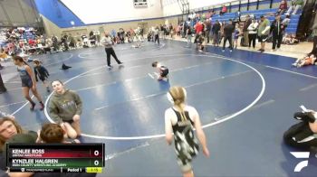 75 lbs Semifinal - Kynzlee Halgren, Iron County Wrestling Academy vs Kenlee Ross, Uintah Wrestling