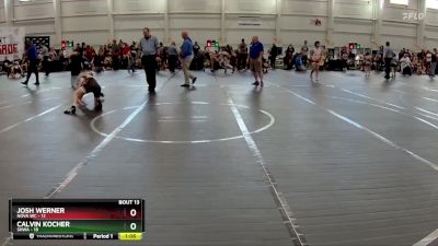 92 lbs Round 3 (10 Team) - Josh Werner, NOVA WC vs Calvin Kocher, SHWA