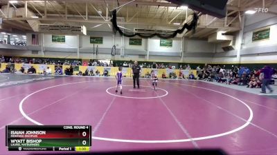 60 lbs Cons. Round 4 - Isaiah Johnson, Montana Disciples vs Wyatt Bishop, Laurel Matburners