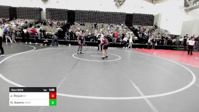 122-H lbs Quarterfinal - Juan Roque, Barn Brothers vs Nicholas Adams, West Orange