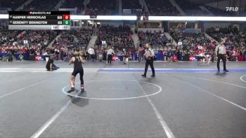 65 lbs Cons. Round 1 - Harper Herschlag, Marysville vs Serenity Benington, Augusta