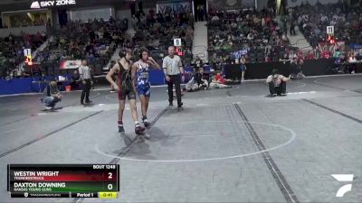 92 lbs Cons. Semi - Westin Wright, Thunderstruck vs Daxton Downing, Kansas Young Guns