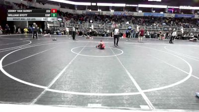 53 lbs Semifinal - Johny Van Gundy, Jesup Mat Club vs William Stott, Compound Wrestling