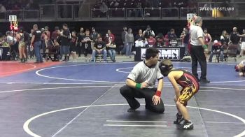 57 lbs Round Of 16 - Jampel Hanley, Demon Junior Wrestling vs Kaleb Valdez, El Paso WildCats