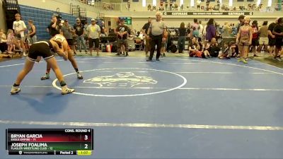 130 lbs Cons. Round 4 - Joseph Foalima, Flagler Wrestling Club vs Bryan Garcia, Eagle Empire